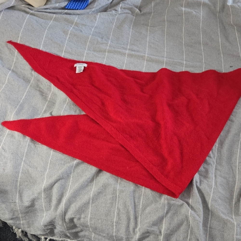 Song of Style Bold Red Triangle Scarf